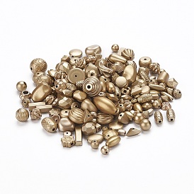 Plated Acrylic Beads, Mixed Style, Mixed Shapes