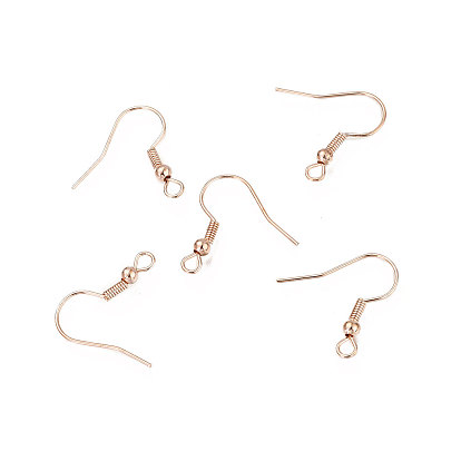 Iron Earring Hooks, with Horizontal Loop, Ear Wire, Cadmium Free & Lead Free