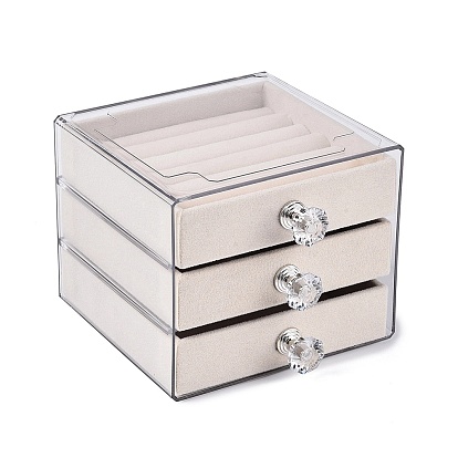 3-ярусные пластиковые ящики для хранения украшений для домашних животных, квадратный