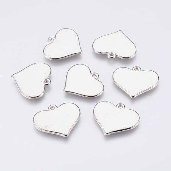 CCB Plastic Pendants, Heart