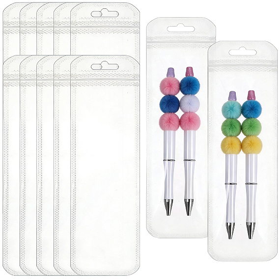 Sacs en plastique transparents refermables, rectangle