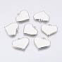 CCB Plastic Pendants, Heart