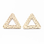 Eco-Friendly Iron Pendants, Bumpy, Triangle, Cadmium Free & Nickel Free & Lead Free