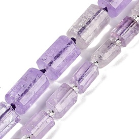 Natural Amethyst Beads Strands, Faceted, Column