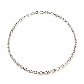 304 Stainless Steel Cable Chains Necklace for Men Women