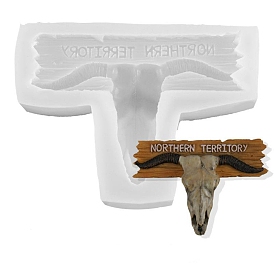 Christmas Deer Head DIY Candlestick Silicone Molds, Resin Casting Molds, For UV Resin, Epoxy Resin Craft Making