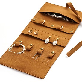 Тканевая портативная сумка для хранения ювелирных изделий, Дорожный складной футляр для ювелирных изделий для браслета, Ожерелье, хранение серег, прямоугольные