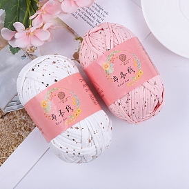 Polyester Cloth Yarn, For Hand Knitting Thick Thread, Crochet Cloth Yarn