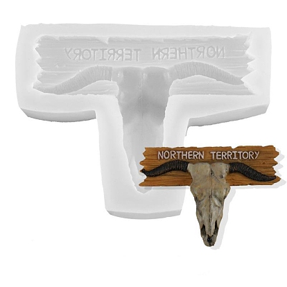 Christmas Deer Head DIY Candlestick Silicone Molds, Resin Casting Molds, For UV Resin, Epoxy Resin Craft Making