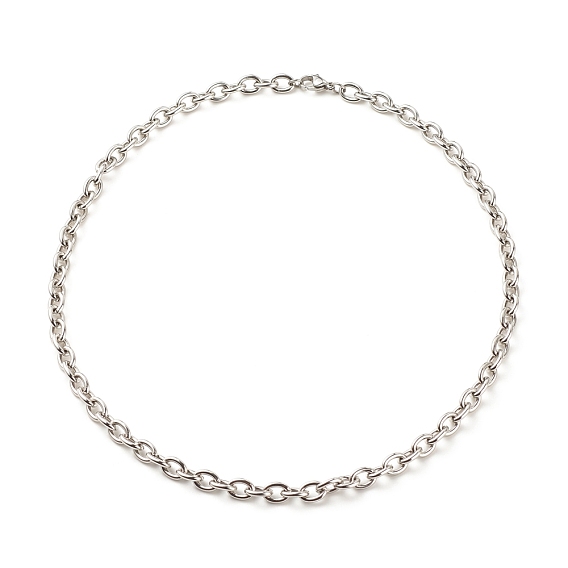 304 Stainless Steel Cable Chains Necklace for Men Women