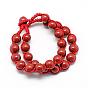 Natural Gemstone Beaded Bracelets, Polyester Multi-strand Bracelets