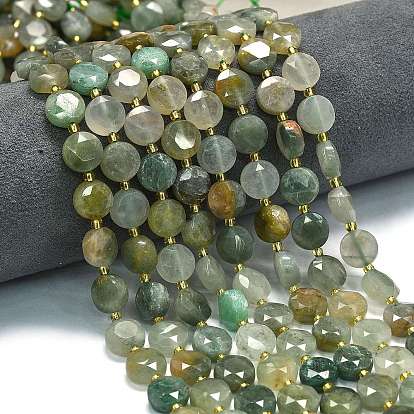 Природных драгоценных камней бисер нитей, граненый шестиугольный разрез, плоско-круглые, с бисером