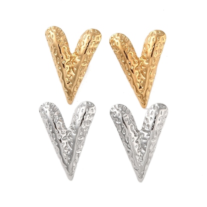 304 Stainless Steel Earrings, Heart
