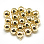 Brass Charms, Round, Real 18K Gold Plated
