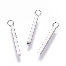 304 Stainless Steel Pendants, Rectangle
