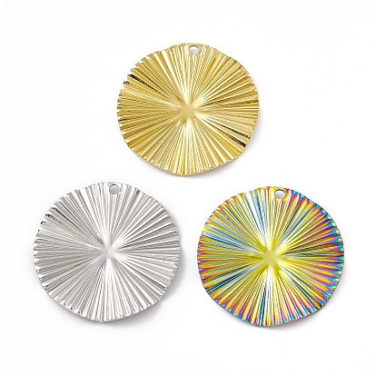 Ионное покрытие (ip) 304 подвески из нержавеющей стали, плоский круглый шарм