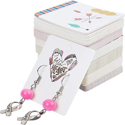 Paper Jewelry Display Cards, for Hanging Earring Display