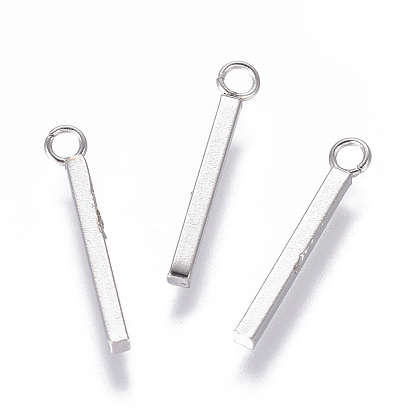 304 Stainless Steel Pendants, Rectangle