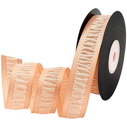 1 рулонные полиэфирные ленты, двусторонняя лента с оборками, для упаковки подарка DIY, цветочная упаковка