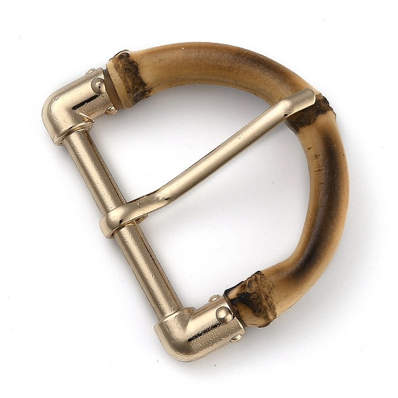 Bamboo Bag Clasps Replacement Accessories, with Zinc Alloy Findings