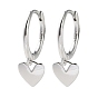 925 серьги-кольца из стерлингового серебра в форме сердца