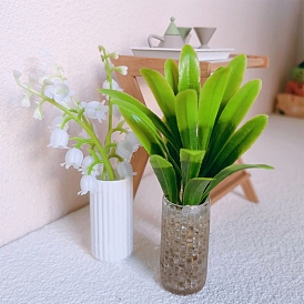 Resin Flower Vase, Micro Landscape Home Dollhouse Accessories, Pretending Prop Decorations
