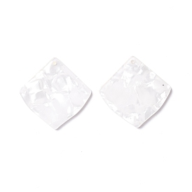 Opaque Acrylic Pendants, Rhombus
