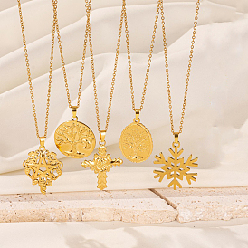 201 ожерелья с подвесками из нержавеющей стали для женщин