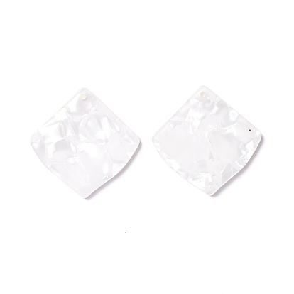 Opaque Acrylic Pendants, Rhombus