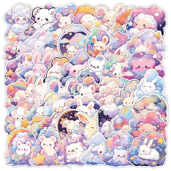 50шт. ПВХ наклейки с рисунком из бумаги, виниловые водонепроницаемые наклейки, для бутылок с водой ноутбук телефон украшение для скейтборда