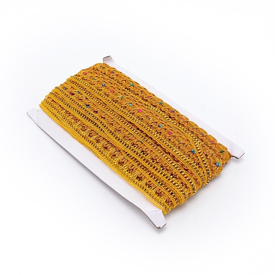 Metallic-Garn-Bänder, Jacquardband, Bekleidungszubehör, mit Pailletten