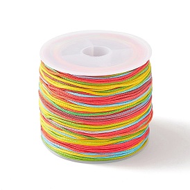50M Segment Dyed Nylon Chinese Knotting Cord, for DIY Jewelry Making