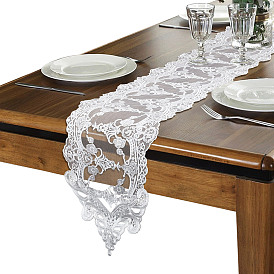Caminos de mesa de encaje de poliéster, cubierta a prueba de polvo para microondas, tela de la cubierta de la lavadora, toalla de cubierta de refrigerador, manteles