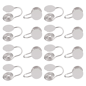 16шт. латунная спиральная фурнитура для амбушюров, украшения из проволоки для непроколотых ушей