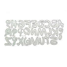Kohlenstoffstahl Schneidwerkzeuge Schablonen, für DIY Scrapbooking / Fotoalbum, Dekorative Prägepapierkarte aus Papier, Alphabet
