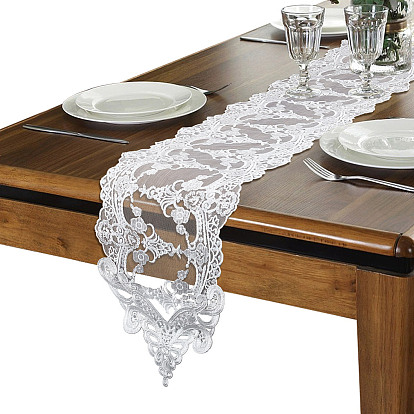 Caminos de mesa de encaje de poliéster, cubierta a prueba de polvo para microondas, tela de la cubierta de la lavadora, toalla de cubierta de refrigerador, manteles