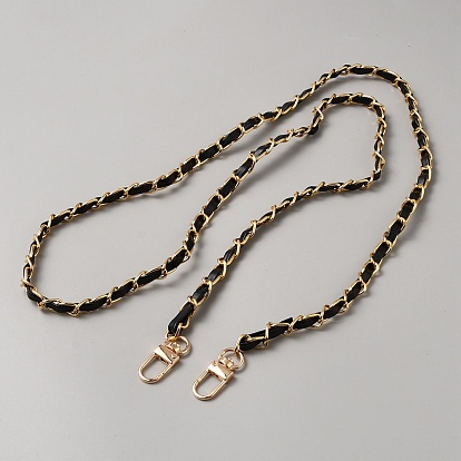 Цинковый сплав с цепочкой из искусственной кожи, с поворотными застежками сплава, для аксессуаров для замены сумок