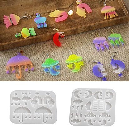 DIY силиконовые формы для кулона, формы для литья смолы, для уф-смолы, изготовление подвесок из эпоксидной смолы, белые