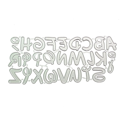 Kohlenstoffstahl Schneidwerkzeuge Schablonen, für DIY Scrapbooking / Fotoalbum, Dekorative Prägepapierkarte aus Papier, Alphabet