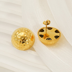 304 из нержавеющей стали серьги, забитый полукруглый