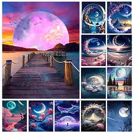 Moon Diamond Picture for Living Room Bedroom Decorative Painting