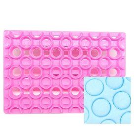Food Grade Plastic Cookie Printing Moulds, DIY Biscuit Baking Tool, Round