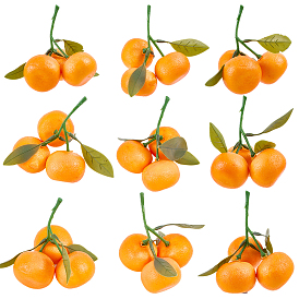 6шт. поролоновая имитация оранжевой модели, искусственные фрукты, для витрин и фото реквизита