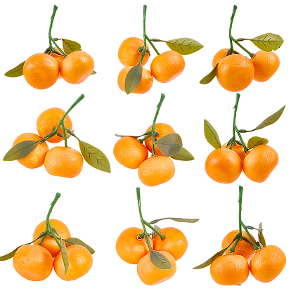 6шт. поролоновая имитация оранжевой модели, искусственные фрукты, для витрин и фото реквизита