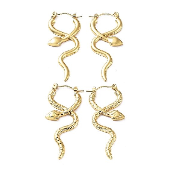 304 из нержавеющей стали серьга, садовая серьга в виде змеиной рептилии для женщин
