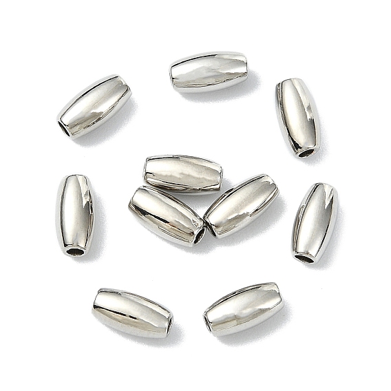 SHEGRACE Brass Beads, Barrel, Cadmium Free & Nickel Free & Lead Free
