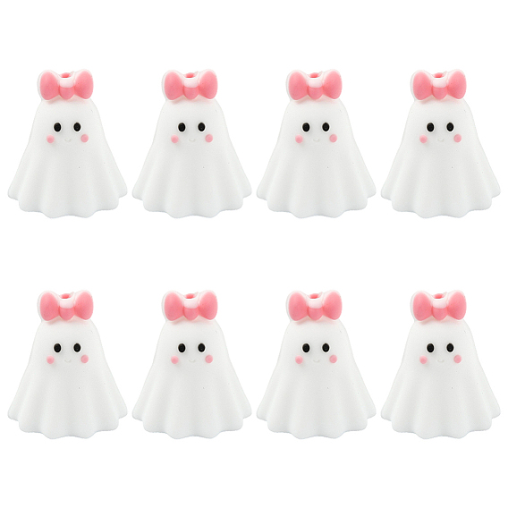 8 шт. силиконовые фокусные бусины, призрак