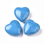 Натуральный окрашенный говлит и нагретый камень любви сердца, карманный пальмовый камень для балансировки рейки