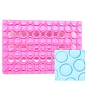 Food Grade Plastic Cookie Printing Moulds, DIY Biscuit Baking Tool, Round
