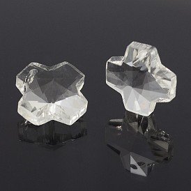 Facettes charmes de verre croisées